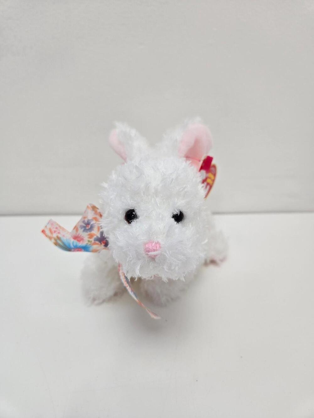 Ty Beanie Baby “Nibble” the Adorable White Bunny (6 inch)